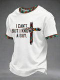 Herren "I Can't But I Know A Guy" bedrucktes Freizeit-T-Shirt