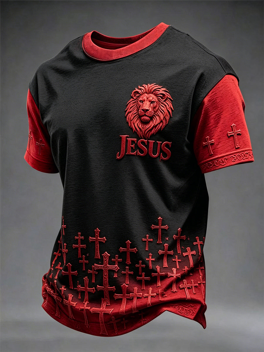 Herren-T-Shirt mit JESUS-Aufdruck