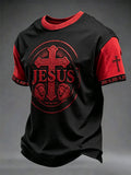 Herren-T-Shirt mit JESUS-Aufdruck