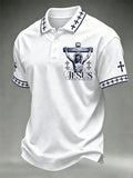 Herren Christian Kreuz Der Weg Die Wahrheit Das Leben Polo-Shirt