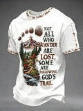 Herren-T-Shirt mit christlichem Kreuzdruck
