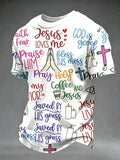 Herren T-Shirt mit "Faith"-Print