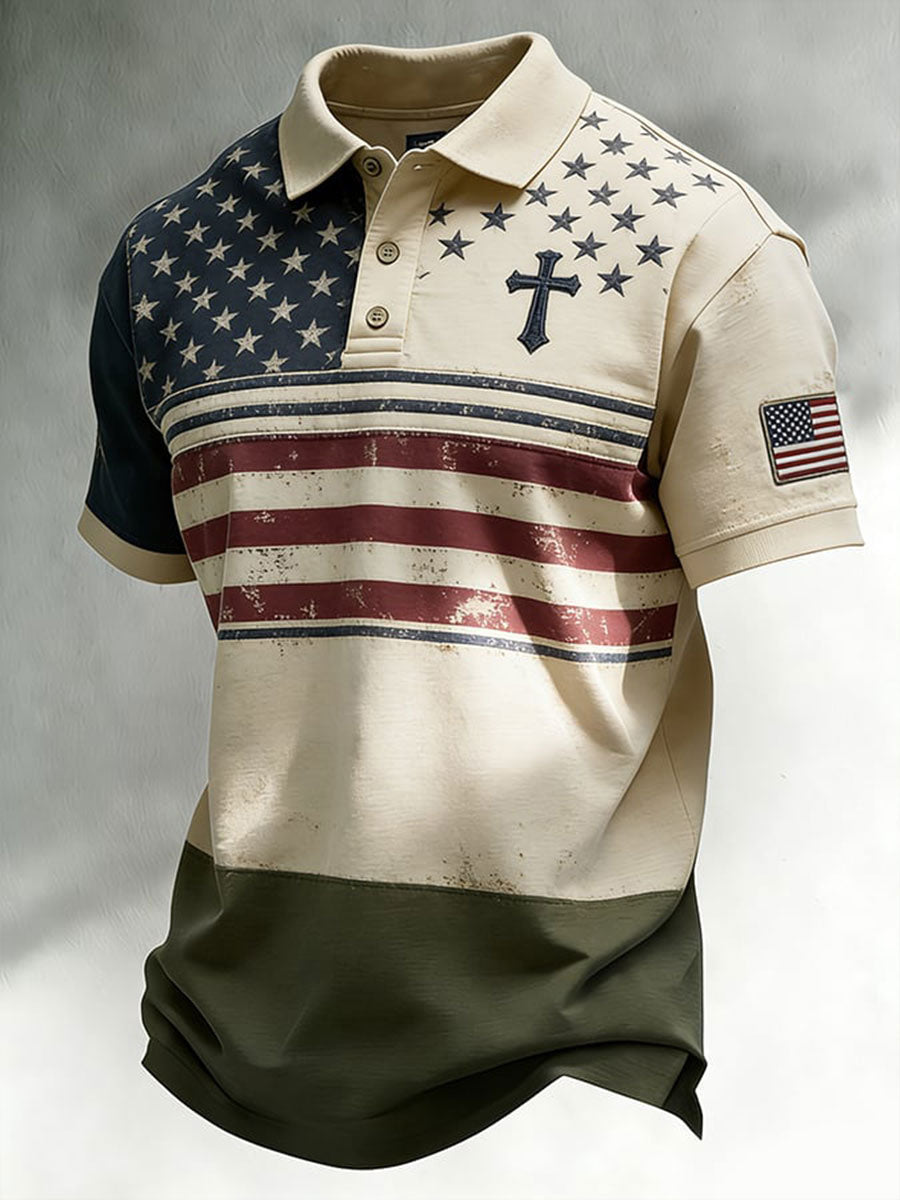 Herren T-Shirt mit "Faith"-Print
