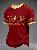 Herren T-Shirt „Jesus Highway To Heaven“ Casual Unisex