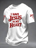 Herren T-Shirt mit "Faith"-Print