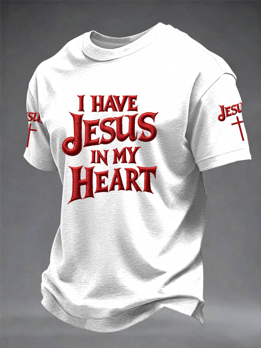 Herren T-Shirt mit "Faith"-Print