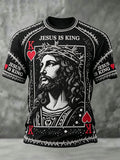 Herren-T-Shirts „Jesus Is King“