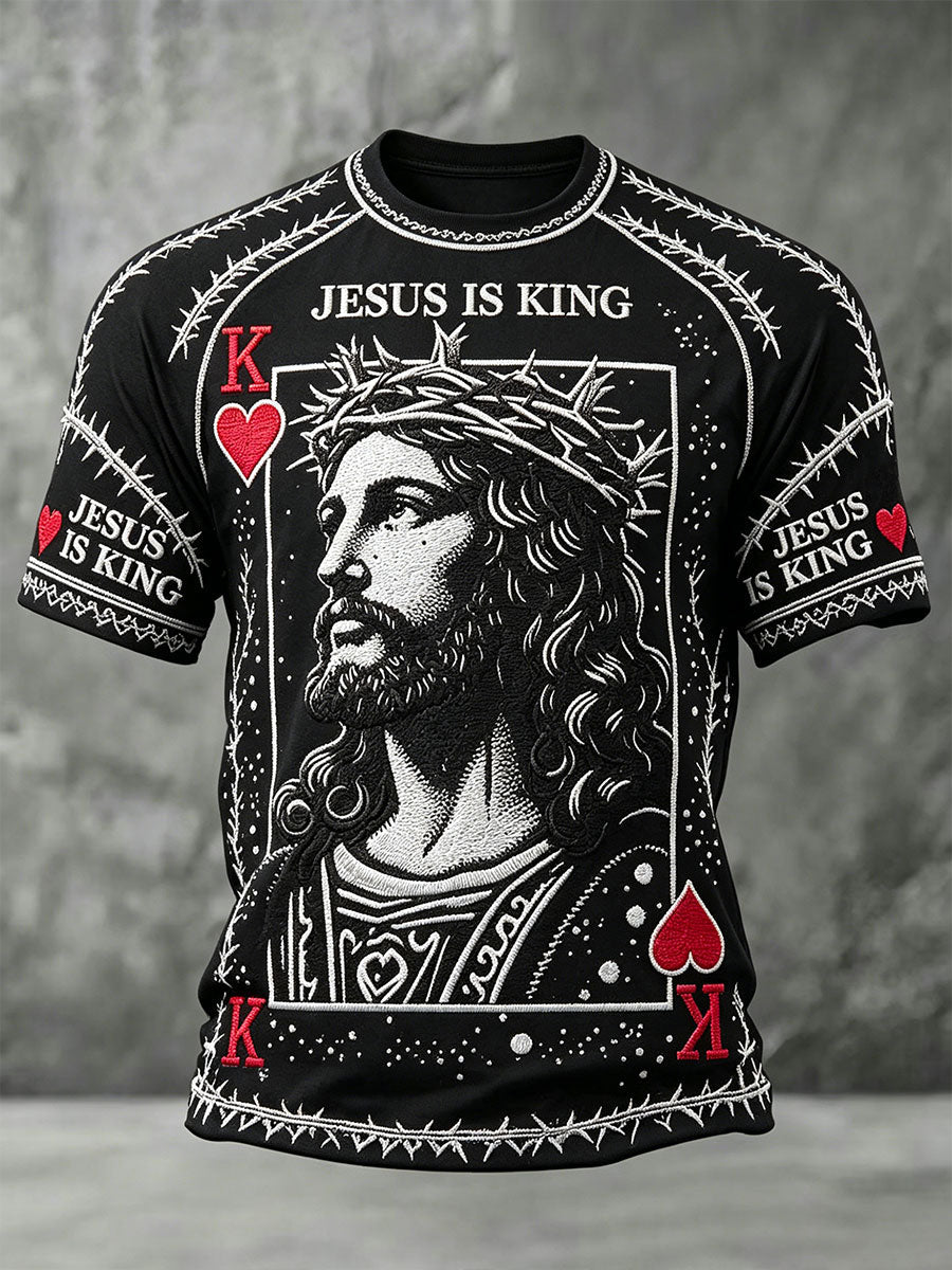Herren-T-Shirts „Jesus Is King“