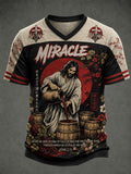Herren-Jesus-verwandelt-Wasser-in-Wein-Christliches-Mesh-Trikot