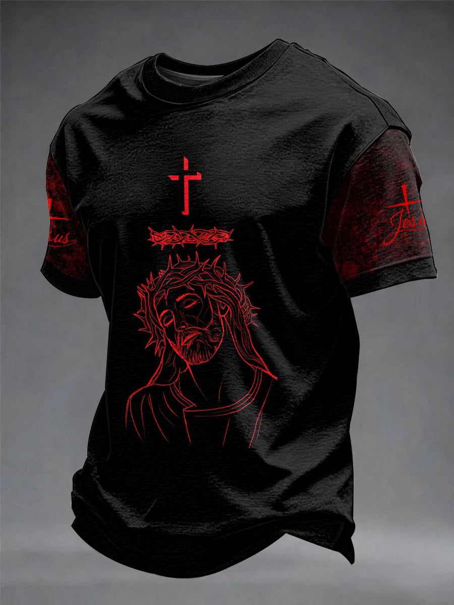 Herren T-Shirt mit "Faith"-Print