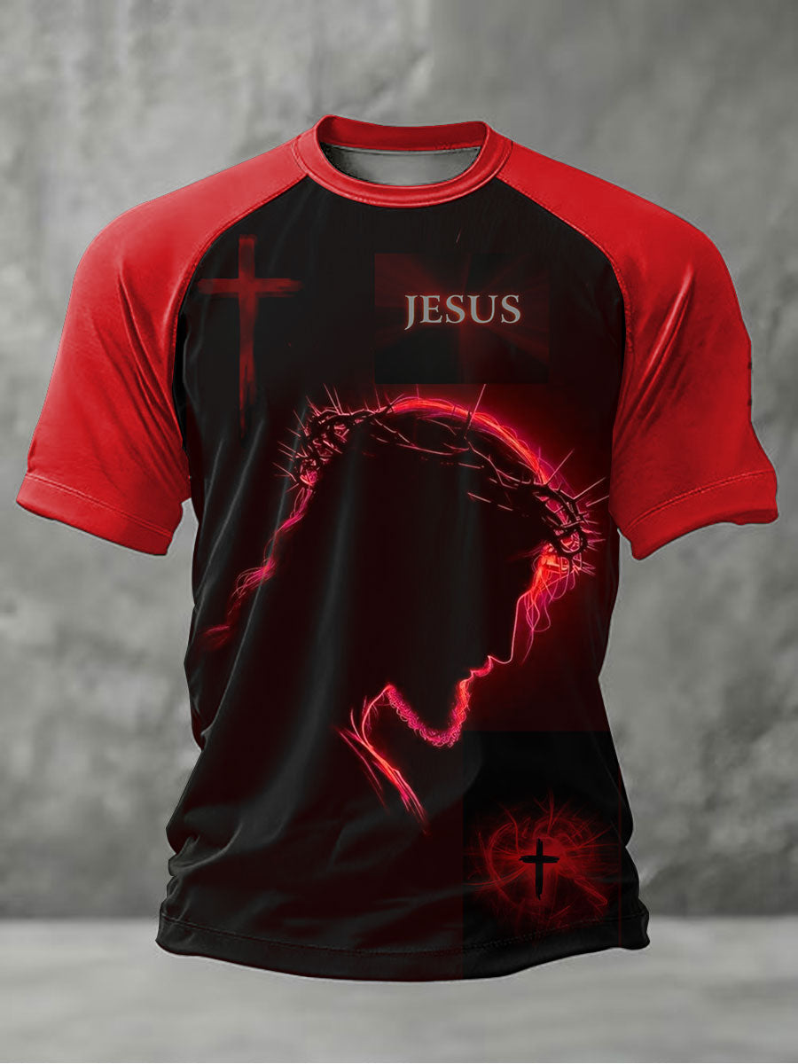Herren T-Shirt mit Glaubens-Print