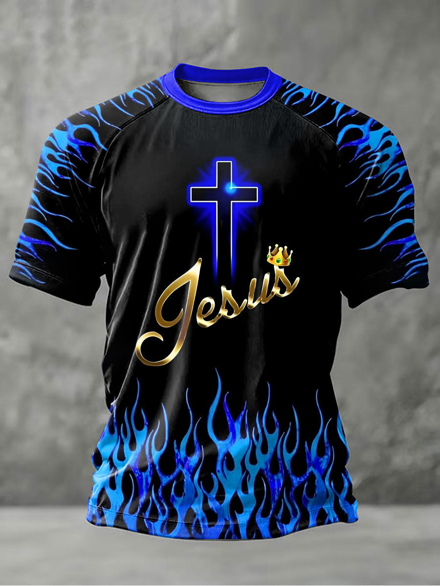 Herren T-Shirt mit Glaubens-Print