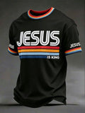 Herren-T-Shirts „Jesus is King“