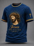 Herren Christliches Jesus Der Weg Die Wahrheit Das Leben Aufdruck Lässiges T-Shirt