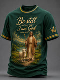 Herren-T-Shirt mit christlichem Jesus-Aufdruck