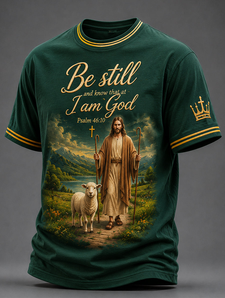 Herren-T-Shirt mit christlichem Jesus-Aufdruck