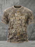 Herren T-Shirt "Keine Waffe gegen dich geformt" Kurzarm