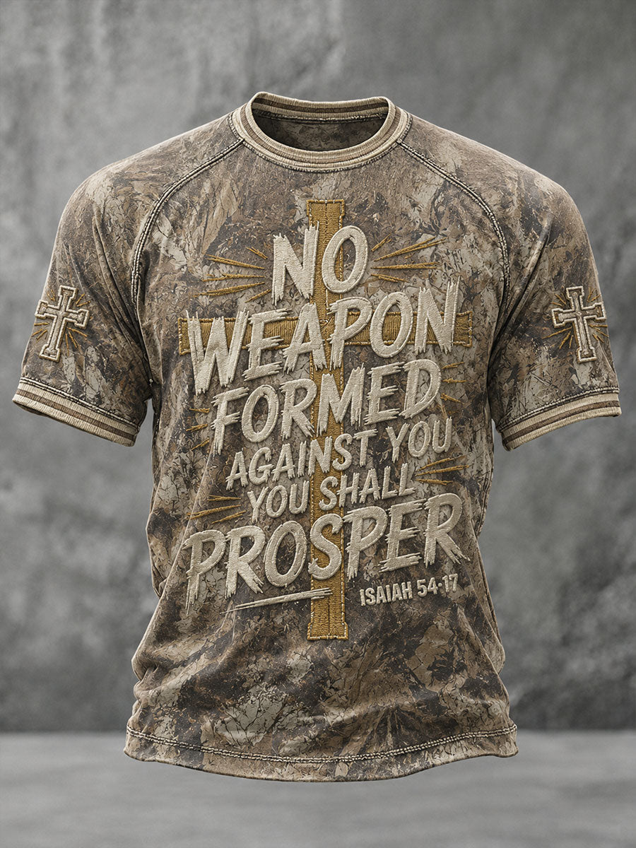Men's NO Weapon Formed Against You Short Sleeve T-shirt