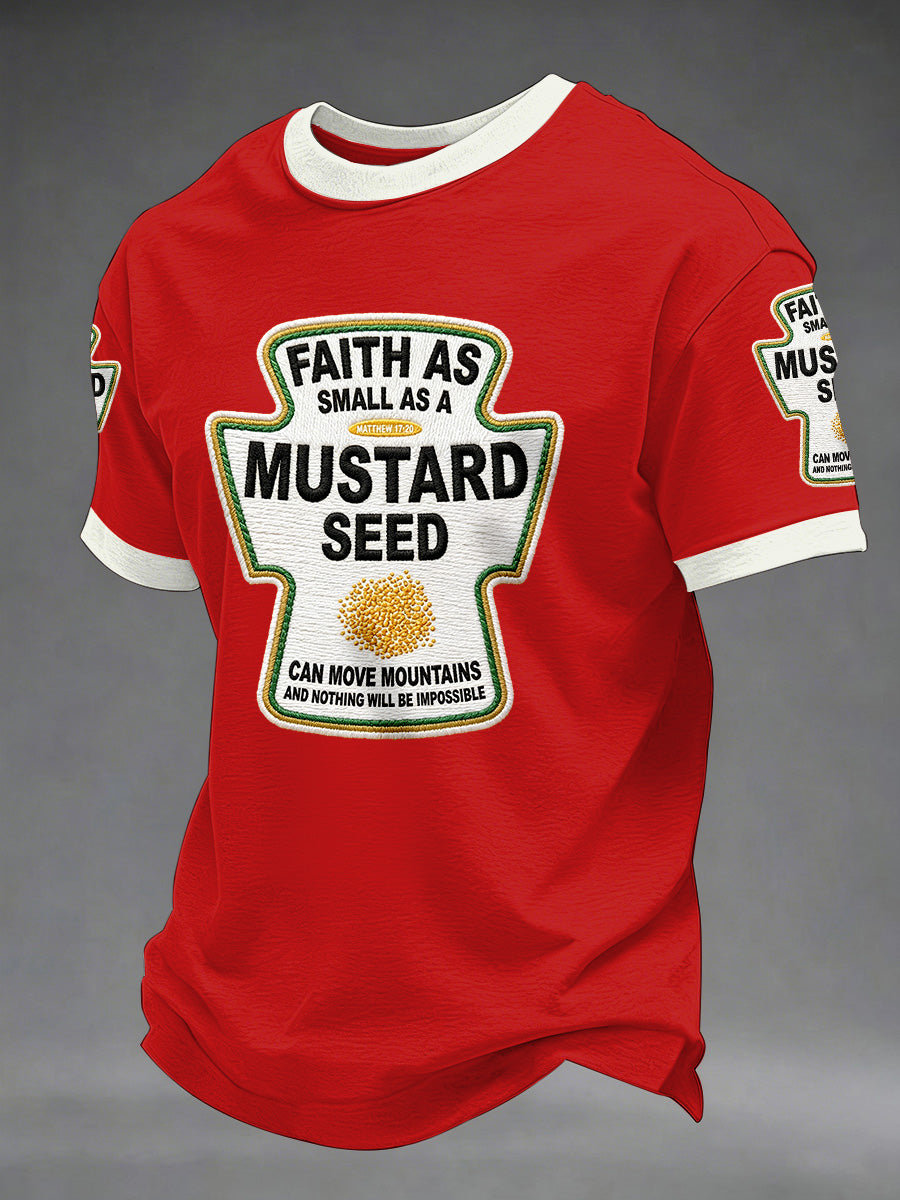 Herren Lustiges Christliches Gott-Druck Freizeit-T-Shirt