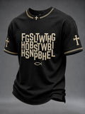 Men's Christian Bible Verse  For God So Loved The World Short Sleeve  T-shirt