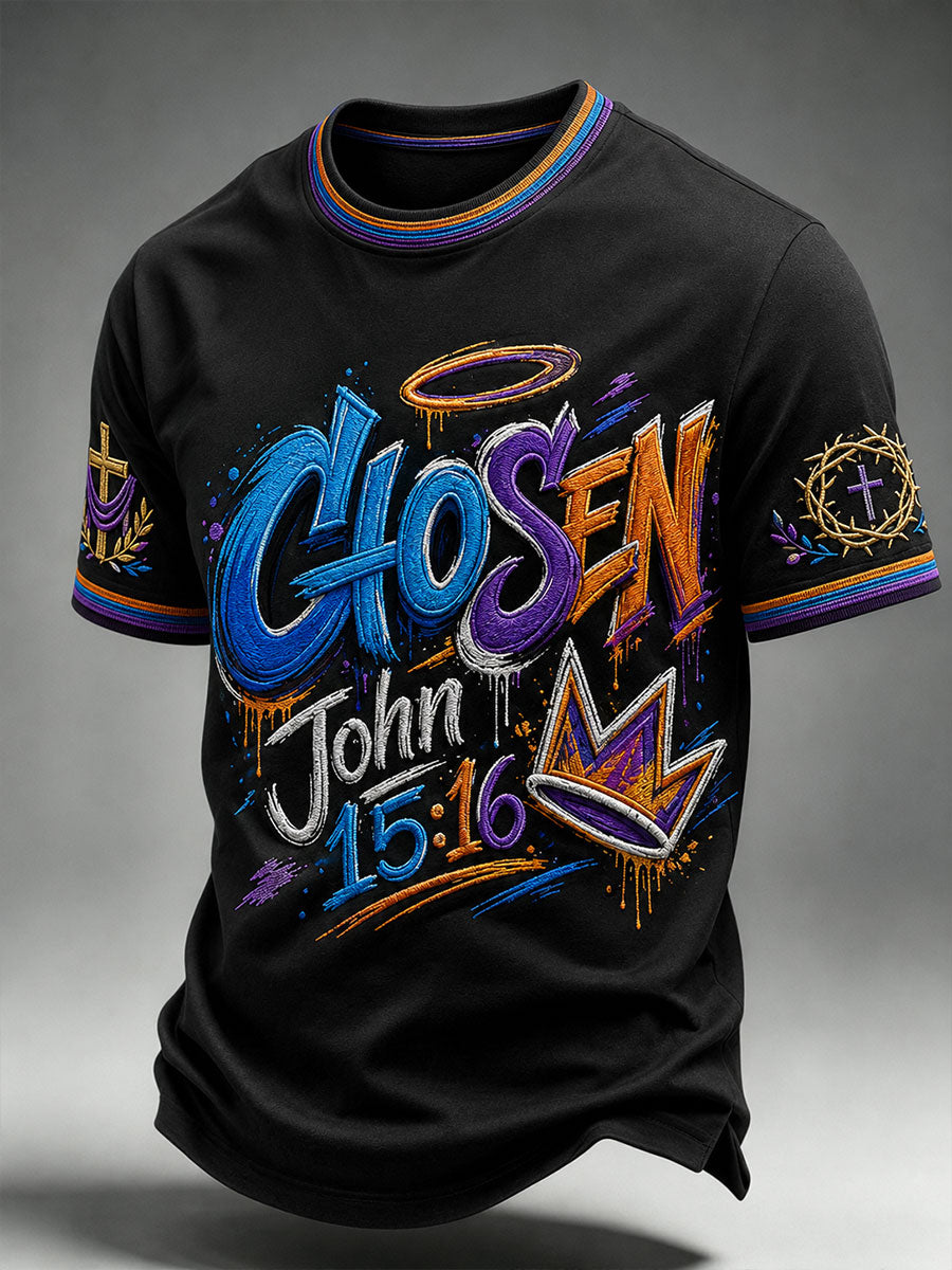 Herren-T-Shirt mit kurzen Ärmeln „Chosen“