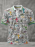 Men's Christian Faith Print Casual Polo