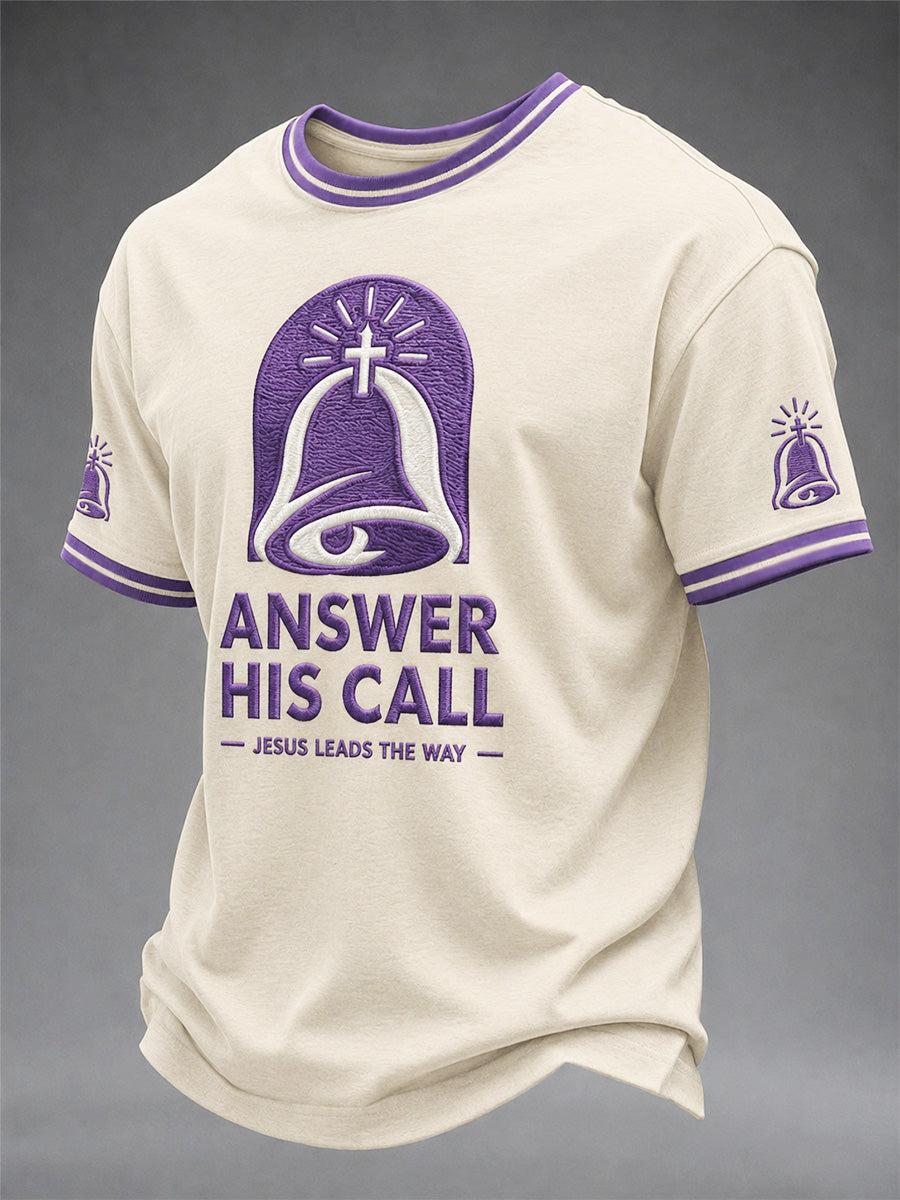 Lustiges T-Shirt für Herren mit christlichem Gott-Aufdruck, Freizeit-T-Shirt
