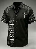 Men's The Way The Truth And The Life Printed Casual Shirt