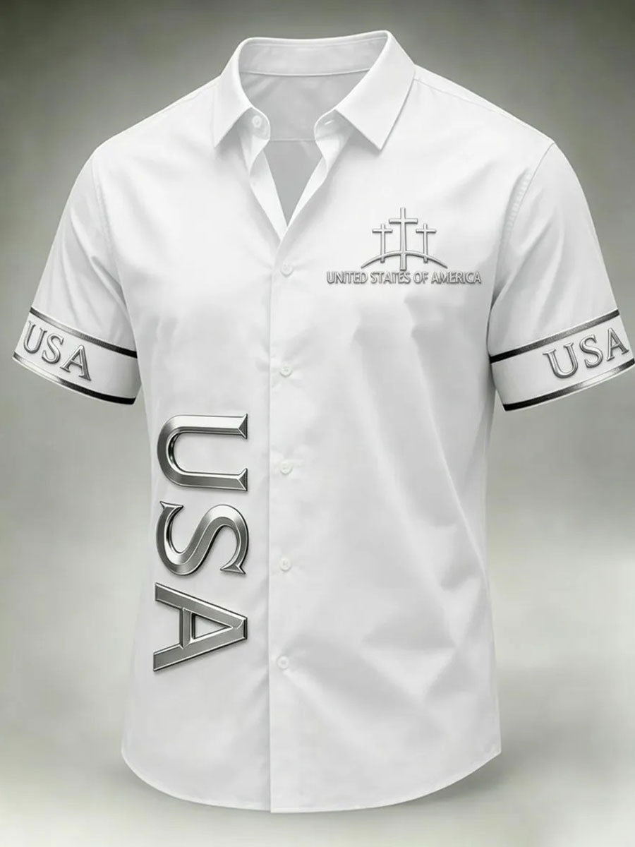 Men's Faith Print Casual Shirt