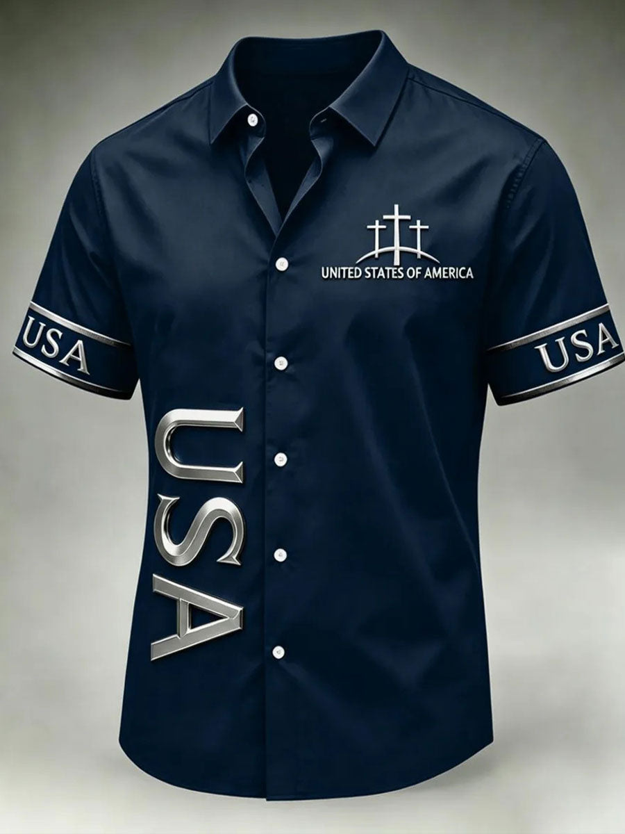 Men's Faith Print Casual Shirt