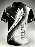 Men's Faith Print Casual Shirt