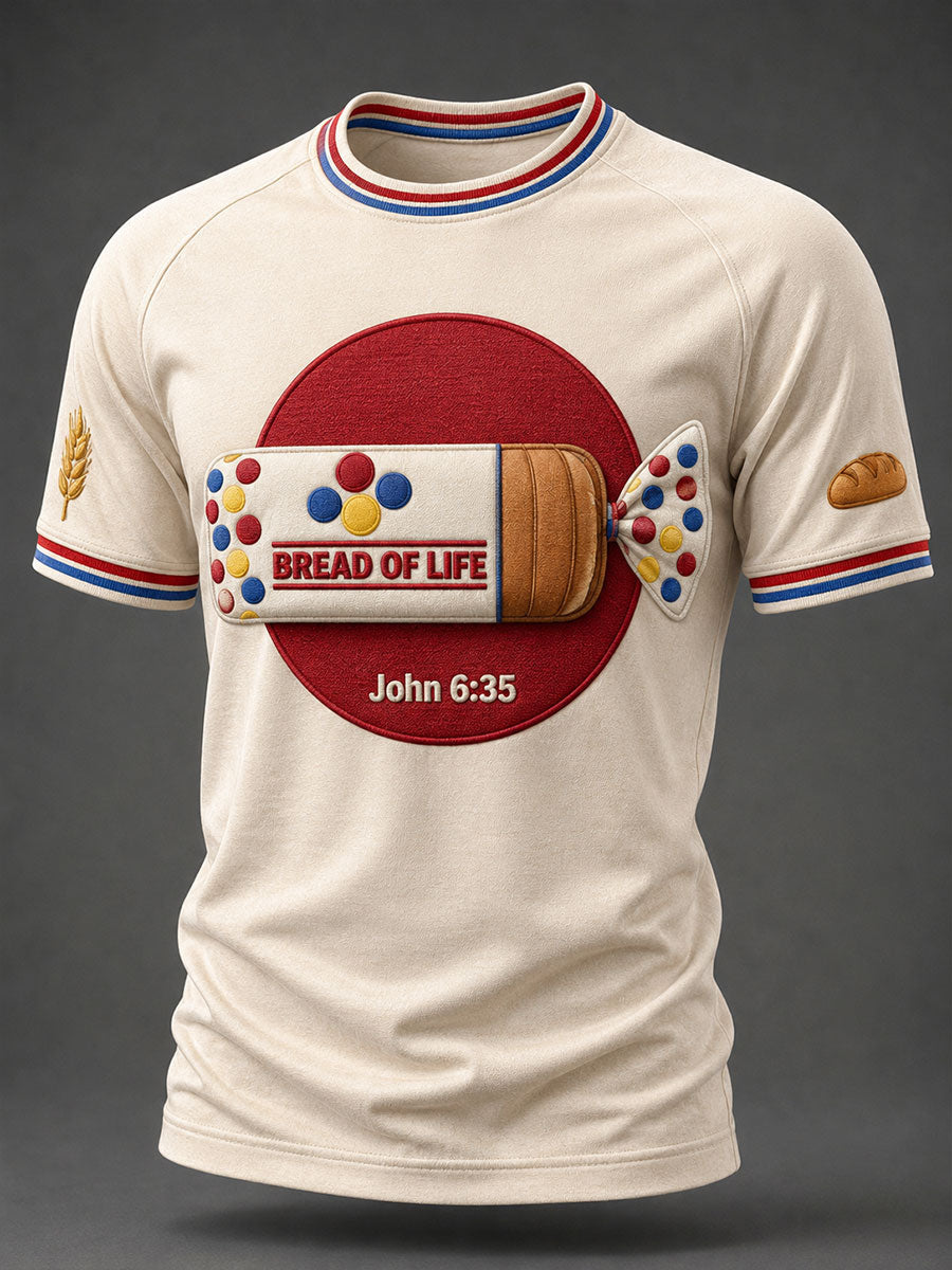 Herren T-Shirt „Brot des Lebens“ Kurzarm