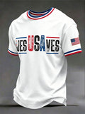 Herren-T-Shirts „Jesus rettet USA“