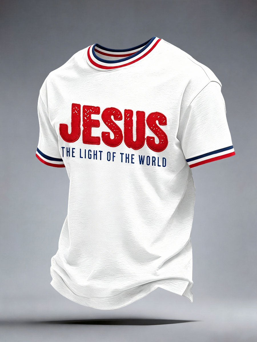 Herren T-Shirt Jesus ist das Licht der Welt
