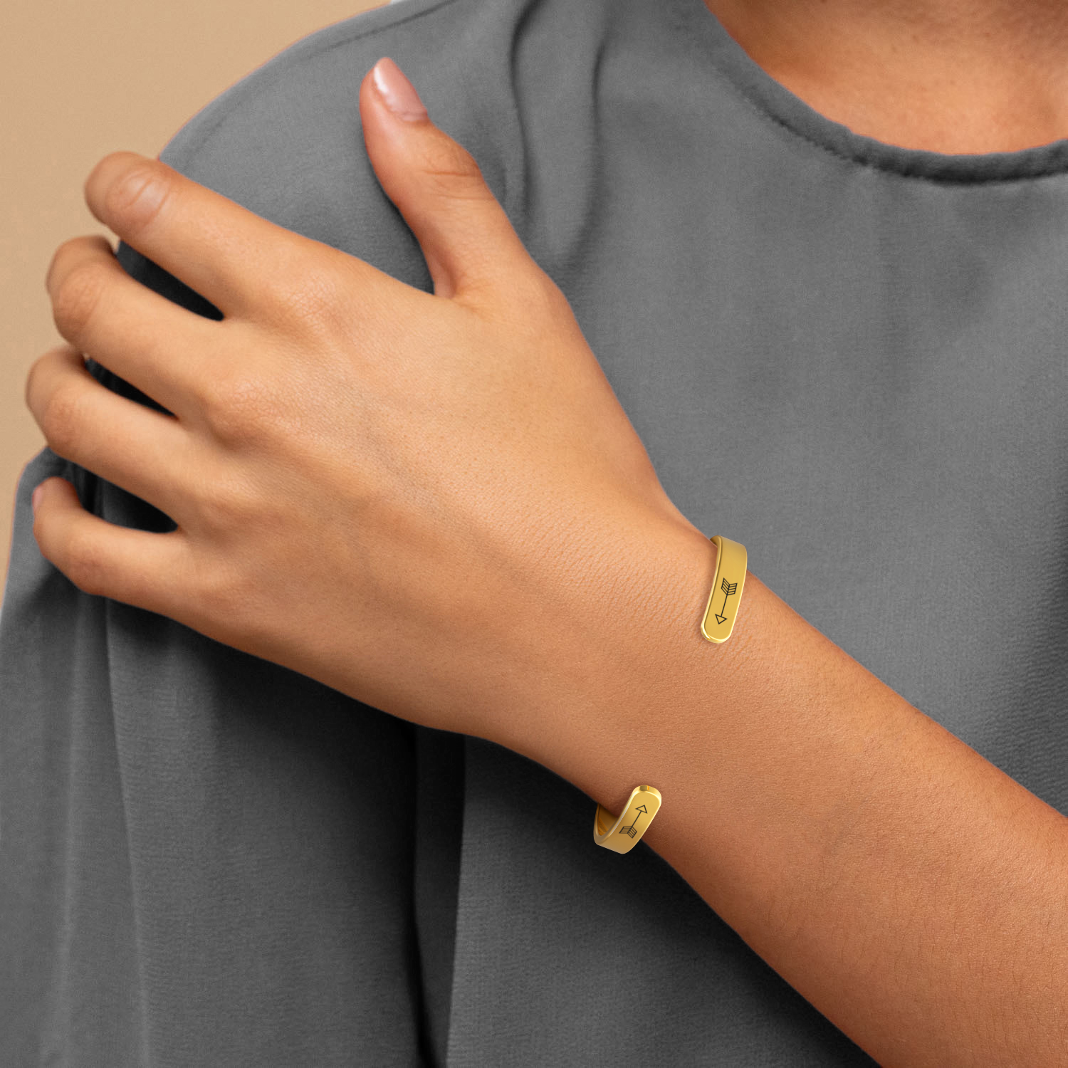 Nicht Schwestern durch Blut, aber Schwestern durch Herz Manschettenarmband