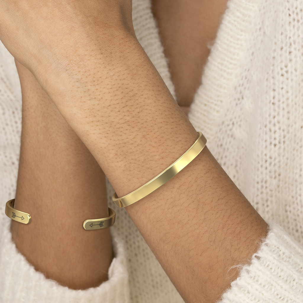 Nicht Schwestern durch Blut, aber Schwestern durch Herz Manschettenarmband
