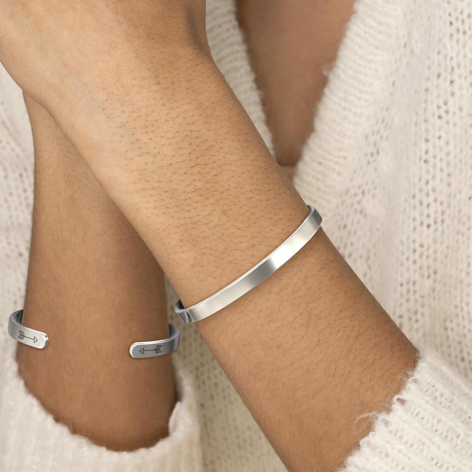 Nicht Schwestern durch Blut, aber Schwestern durch Herz Manschettenarmband
