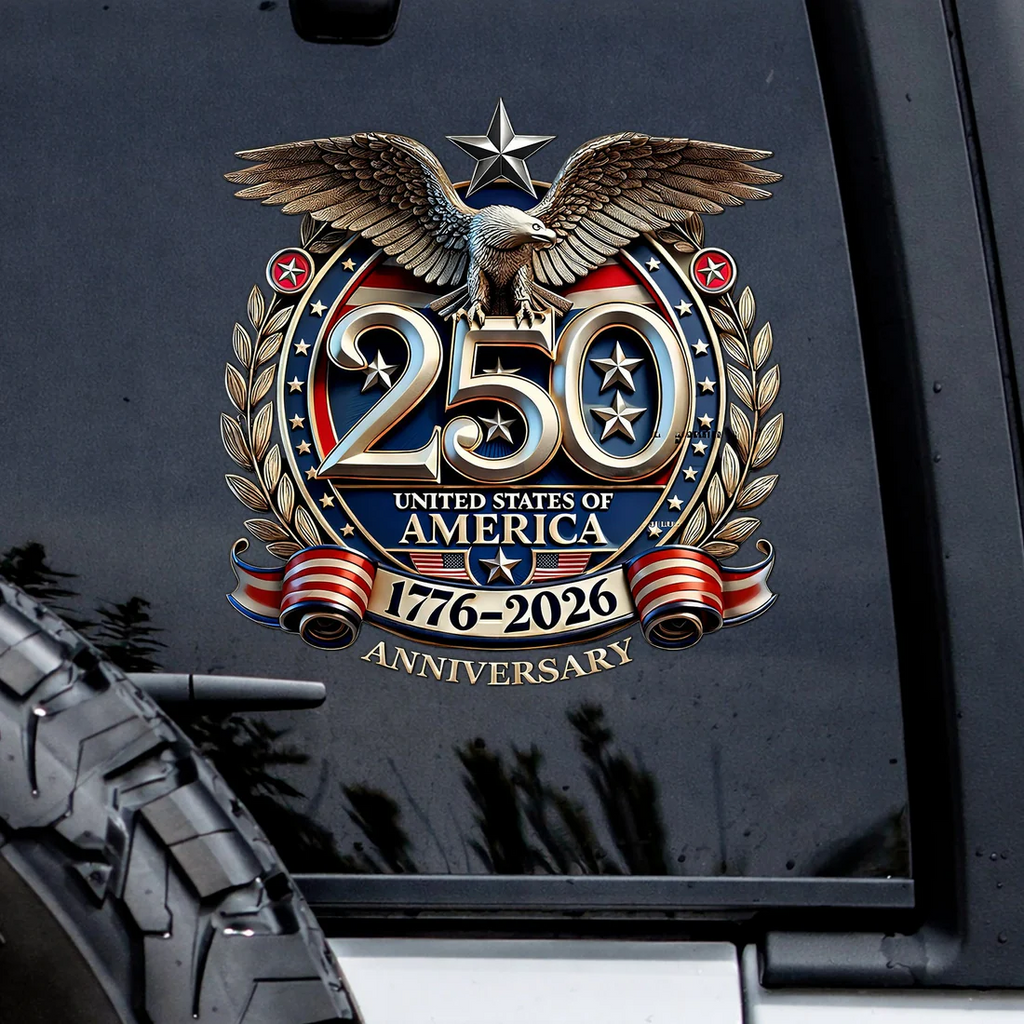 🔥 OFFRE LIMITÉE – Autocollant 250e anniversaire Aigle Patriotique États-Unis d'Amérique