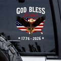 🔥 ZEITLICH BEGRENZTES ANGEBOT – 250 Jahre Jubiläumsaufkleber, Adler patriotisch USA